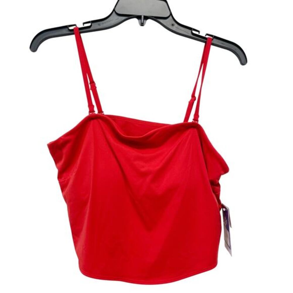 JoyLab Women's Game Day Removable Strap Tube‎ Top Red Size XXL